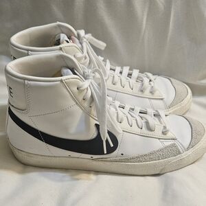Nike Blazer Mid 77 White Retro Shoes High Top Men's Size 11  Great Condition